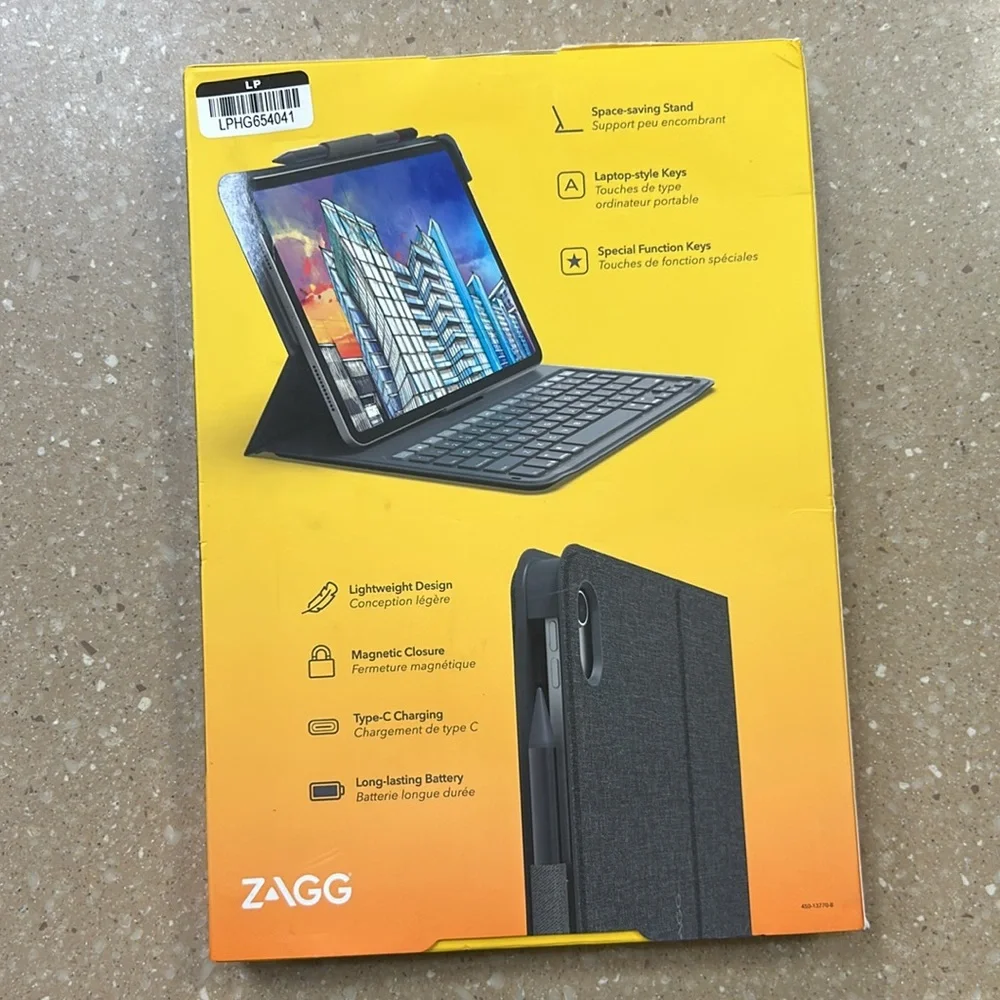 Messenger Folio 2 Black Keyboard Case for iPad 10th Gen